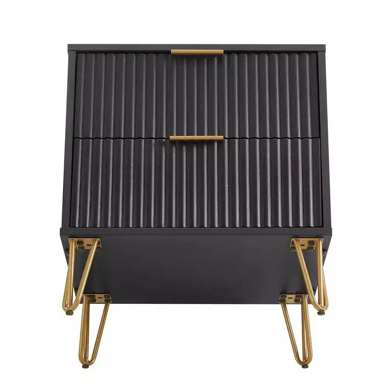 Ensemble de chambre à coucher 3 pièces : commode 5 tiroirs, commode 6 tiroirs et table de nuit avec quincaillerie anti-basculement