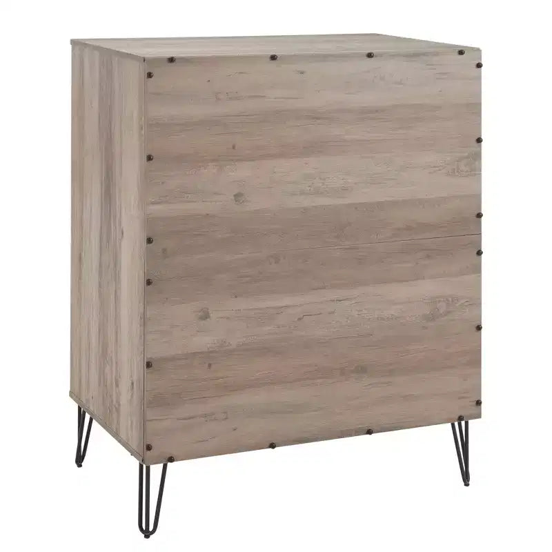 Ensemble de chambre à coucher 3 pièces : commode 5 tiroirs, commode 6 tiroirs et table de nuit avec quincaillerie anti-basculement