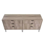 Ensemble de chambre à coucher 3 pièces : commode 5 tiroirs, commode 6 tiroirs et table de nuit avec quincaillerie anti-basculement