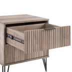 Ensemble de chambre à coucher 3 pièces : commode 5 tiroirs, commode 6 tiroirs et table de nuit avec quincaillerie anti-basculement