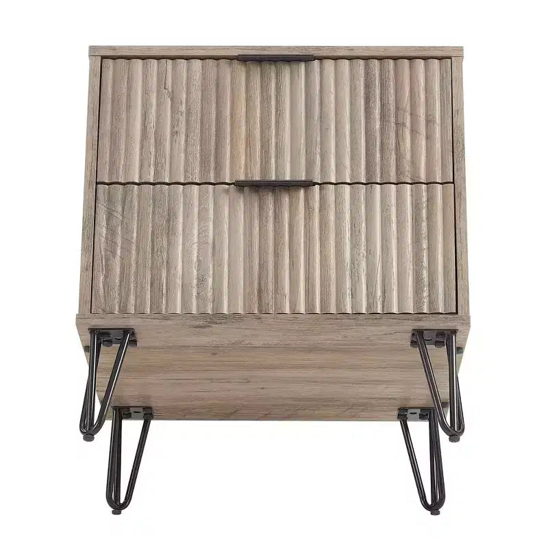 Ensemble de chambre à coucher 3 pièces : commode 5 tiroirs, commode 6 tiroirs et table de nuit avec quincaillerie anti-basculement