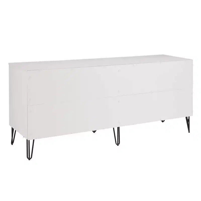 Ensemble de chambre à coucher 3 pièces : commode 5 tiroirs, commode 6 tiroirs et table de nuit avec quincaillerie anti-basculement