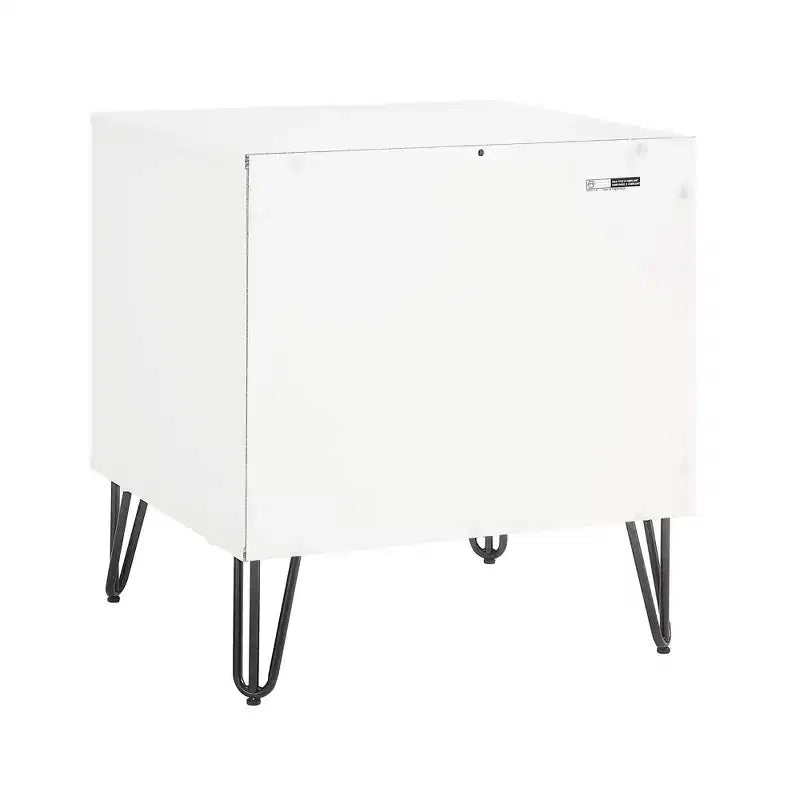 Ensemble de chambre à coucher 3 pièces : commode 5 tiroirs, commode 6 tiroirs et table de nuit avec quincaillerie anti-basculement