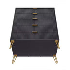 Ensemble de chambre à coucher 3 pièces : commode 5 tiroirs, commode 6 tiroirs et table de nuit avec quincaillerie anti-basculement