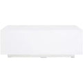 Ezro Faux Concrete Coffee Table - White - Safavieh