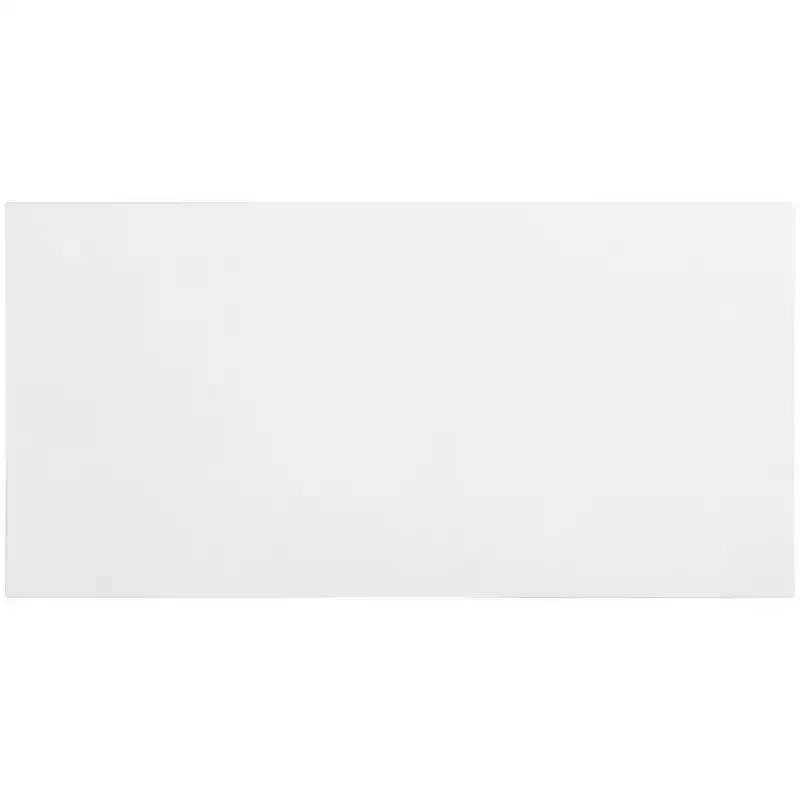 Table basse rectangulaire en faux béton blanc, MDF, aucun assemblage requis, 40"x20"x14"
