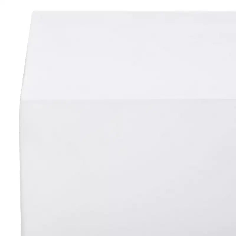 Table basse rectangulaire en faux béton blanc, MDF, aucun assemblage requis, 40"x20"x14"