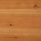 Table basse rectangulaire marron rustique, piètement tréteau, plateau en bois de sapin, 119x58x45 cm