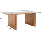 Table basse rectangulaire marron rustique, piètement tréteau, plateau en bois de sapin, 119x58x45 cm