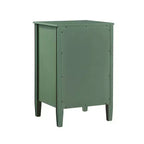Table de chevet 2 tiroirs avec étagère ouverte, MDF et contreplaqué, gris, 17"x15.75"x26.75"